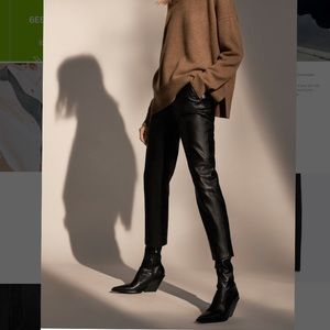 NWT Zara fake leather pants